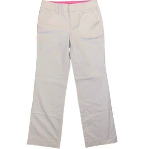 Lilly Pulitzer Main Line Fit Flat Front Chino’s Size 2